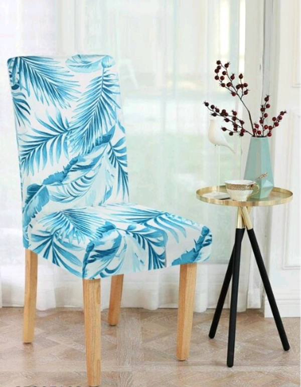 CORTINA SPANDEX  Sky Blue  Color Polyster Fabric Elastic Chair Cover Stretch Removable Washable 1Pcs - Sky Blue, Polyster, Pack of 1